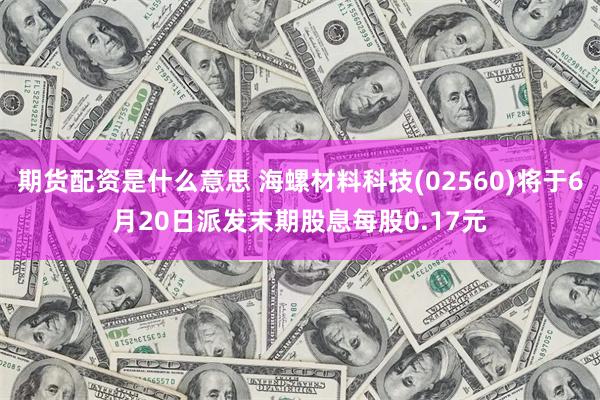 期货配资是什么意思 海螺材料科技(02560)将于6月20日派发末期股息每股0.17元