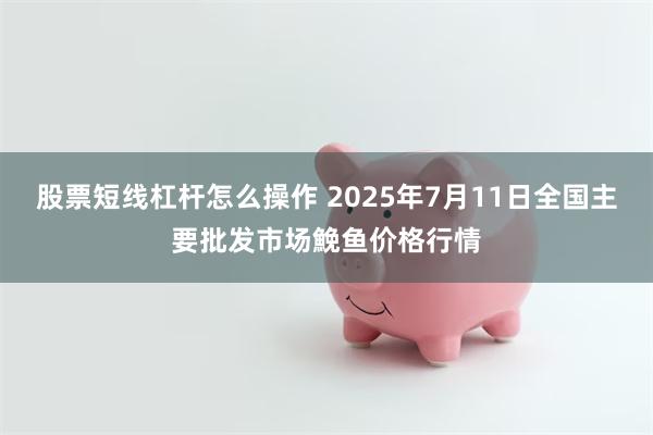 股票短线杠杆怎么操作 2025年7月11日全国主要批发市场鮸鱼价格行情
