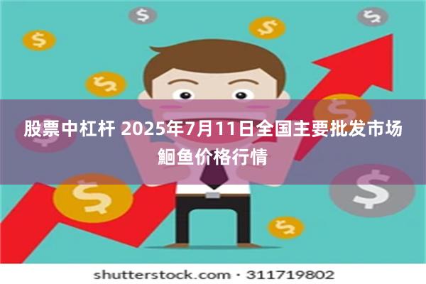 股票中杠杆 2025年7月11日全国主要批发市场鮰鱼价格行情