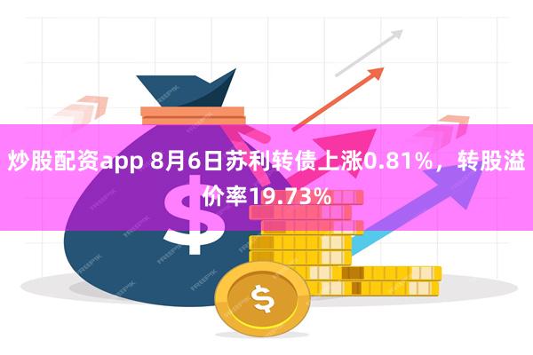 炒股配资app 8月6日苏利转债上涨0.81%，转股溢价率19.73%