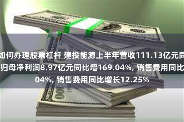 如何办理股票杠杆 建投能源上半年营收111.13亿元同比增3.63%, 归母净利润8.97亿元同比增169.04%, 销售费用同比增长12.25%